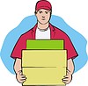 Vector clipart: courier