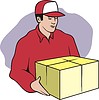 Vector clipart: courier