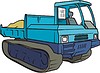 Vector clipart: tracked tractor