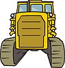 Vector clipart: tracked tractor