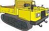 Vector clipart: tracked tractor