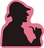 Vector clipart: detective