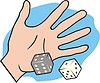 Vector clipart: pair of dice