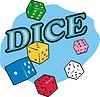 Vector clipart: pair of dice