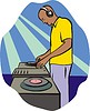 Vector clipart: DJ