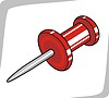 Vector clipart: drawing-pin