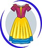 Vector clipart: princess dress