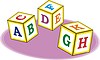 Vector clipart: educational blocks