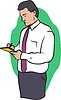 Vector clipart: employee