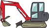 Vector clipart: excavator