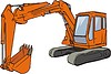 Vector clipart: excavator