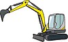 Vector clipart: excavator