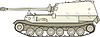 Vector clipart: tank Ferdinand