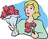 Vector clipart: florist