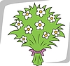 Vector clipart: bouquet of flowers