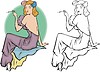 Vector clipart: pin-up girl