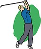 Vector clipart: golf