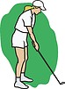 Vector clipart: golf