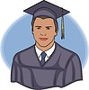 Vector clipart: graduate