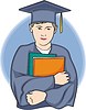 Vector clipart: graduate