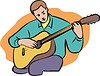 Guitarist | Stock Vector Graphics