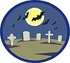 Vector clipart: cemetery