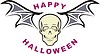 Vector clipart: winged bonehead