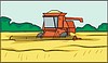 Vector clipart: harvester