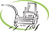 Vector clipart: harvester