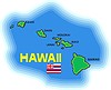 Vector clipart: Hawaii map