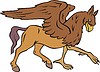 Vector clipart: hippogriff