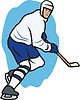 Vector clipart: ice hockey