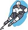 Vector clipart: ice hockey