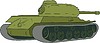 Векторный клипарт: танк ИС 2