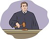 Vector clipart: judge