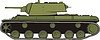 Vector clipart: tank KV1