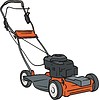 Vector clipart: lawn-mower