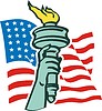 Vector clipart: The Statue of Liberty in New York