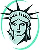 Vector clipart: The Statue of Liberty in New York