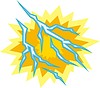 Vector clipart: lightning