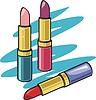 Vector clipart: lipsticks