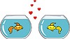 Vector clipart: fish love