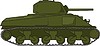 Векторный клипарт: танк Sherman M4A3