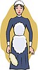 Vector clipart: maid