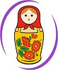 Vector clipart: matryoshka