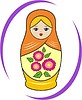 Vector clipart: matryoshka