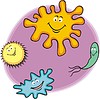 Vector clipart: microbes