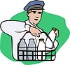 Vector clipart: milkman