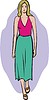 Vector clipart: fashion model