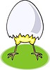 Vector clipart: nestling